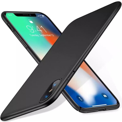 Capa preta fosca compatível com iPhone 7/8/SE (2020/2022).