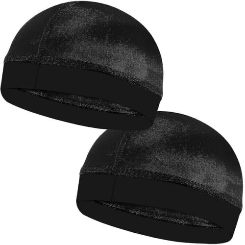 Silk Socks Wave Caps Doo Rags Compression Cap 2 pcs