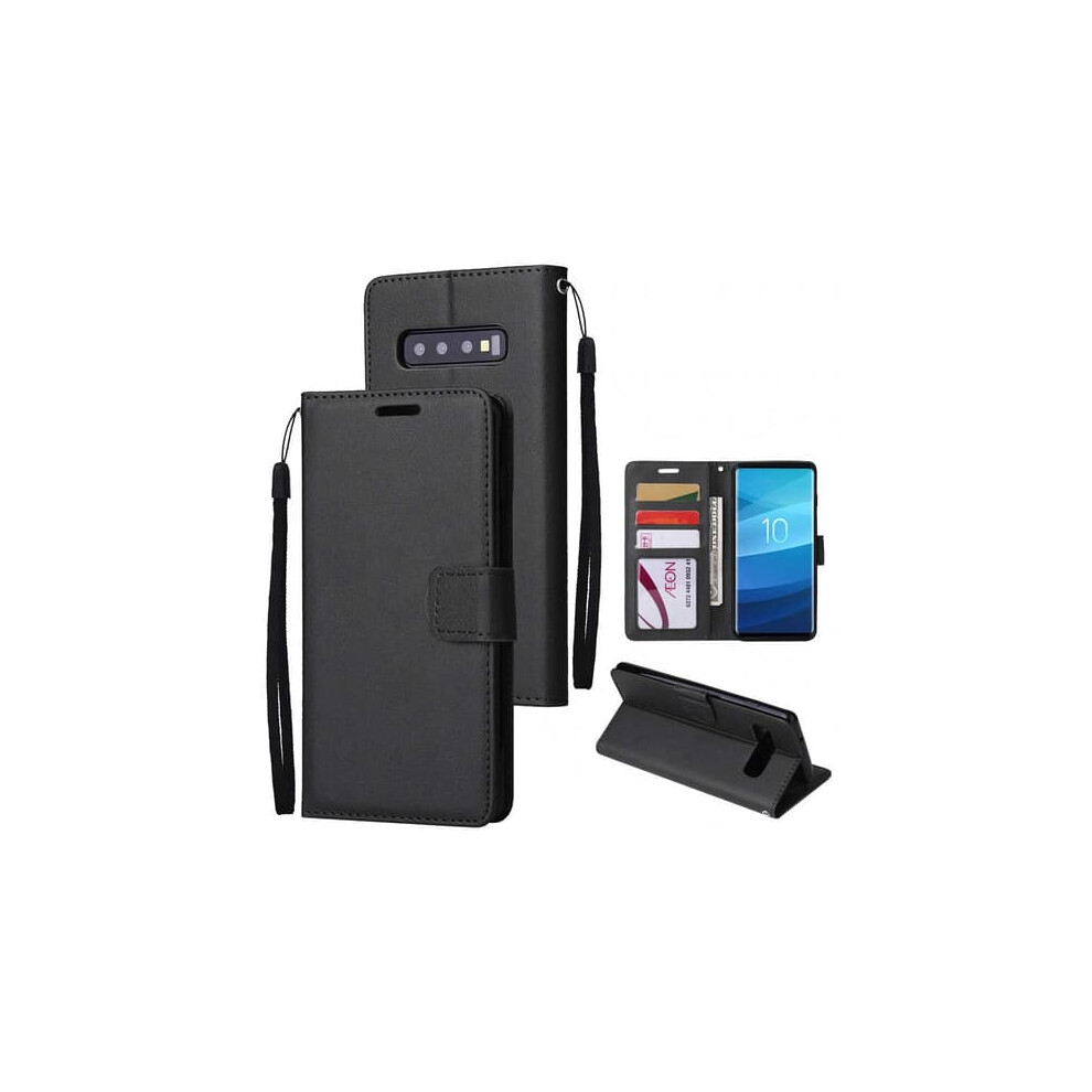 Samsung Galaxy S10e Wallet Case Leather Black 962125190649