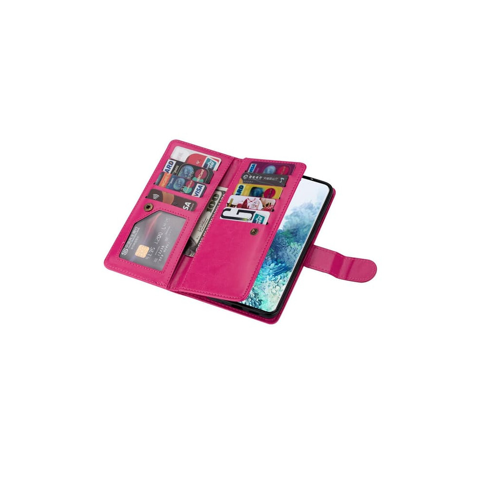Floveme Wallet Case For Samsung Galaxy S23 Rose Red 962125192131