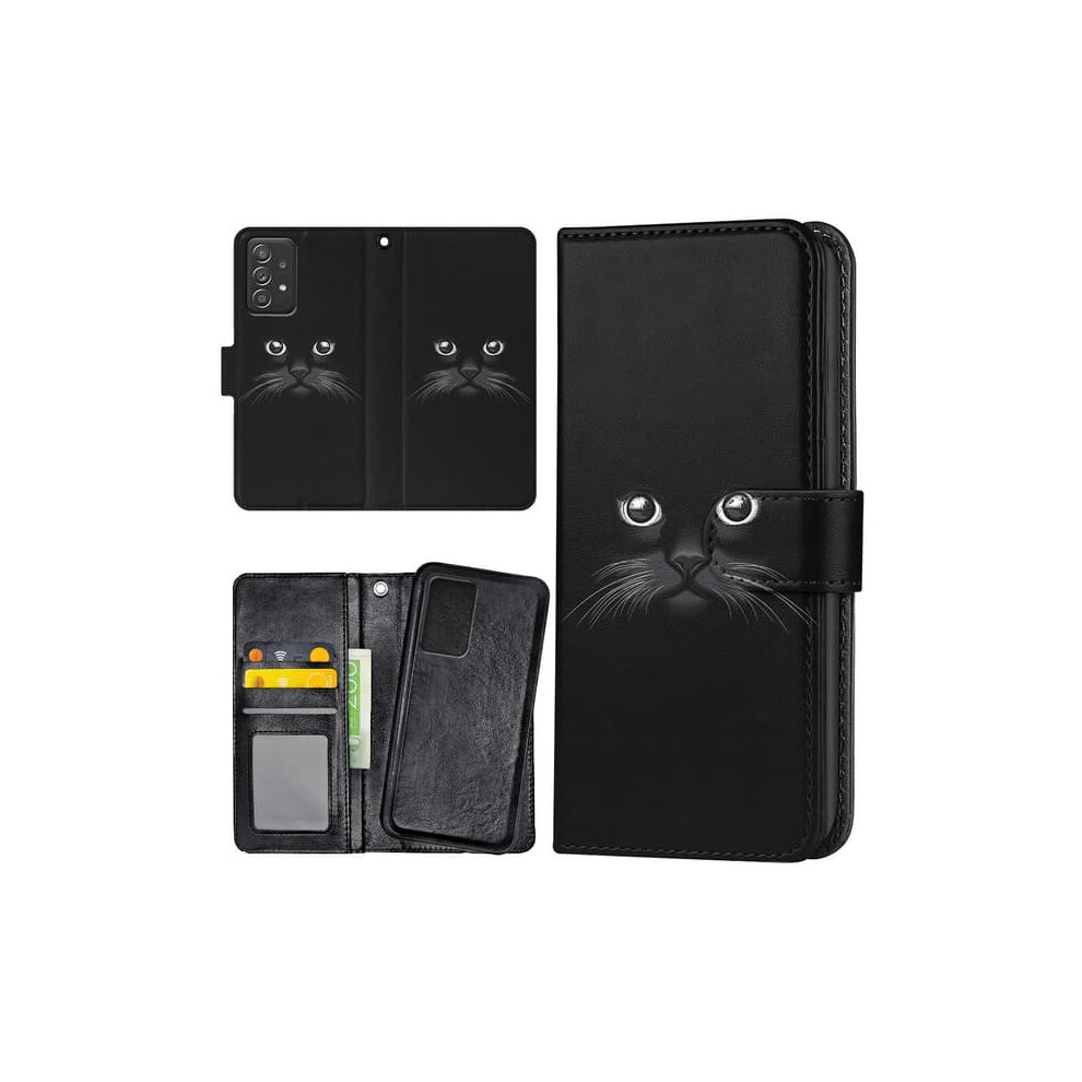 Samsung Galaxy A13 4G Wallet Case Cat Black 962125192858