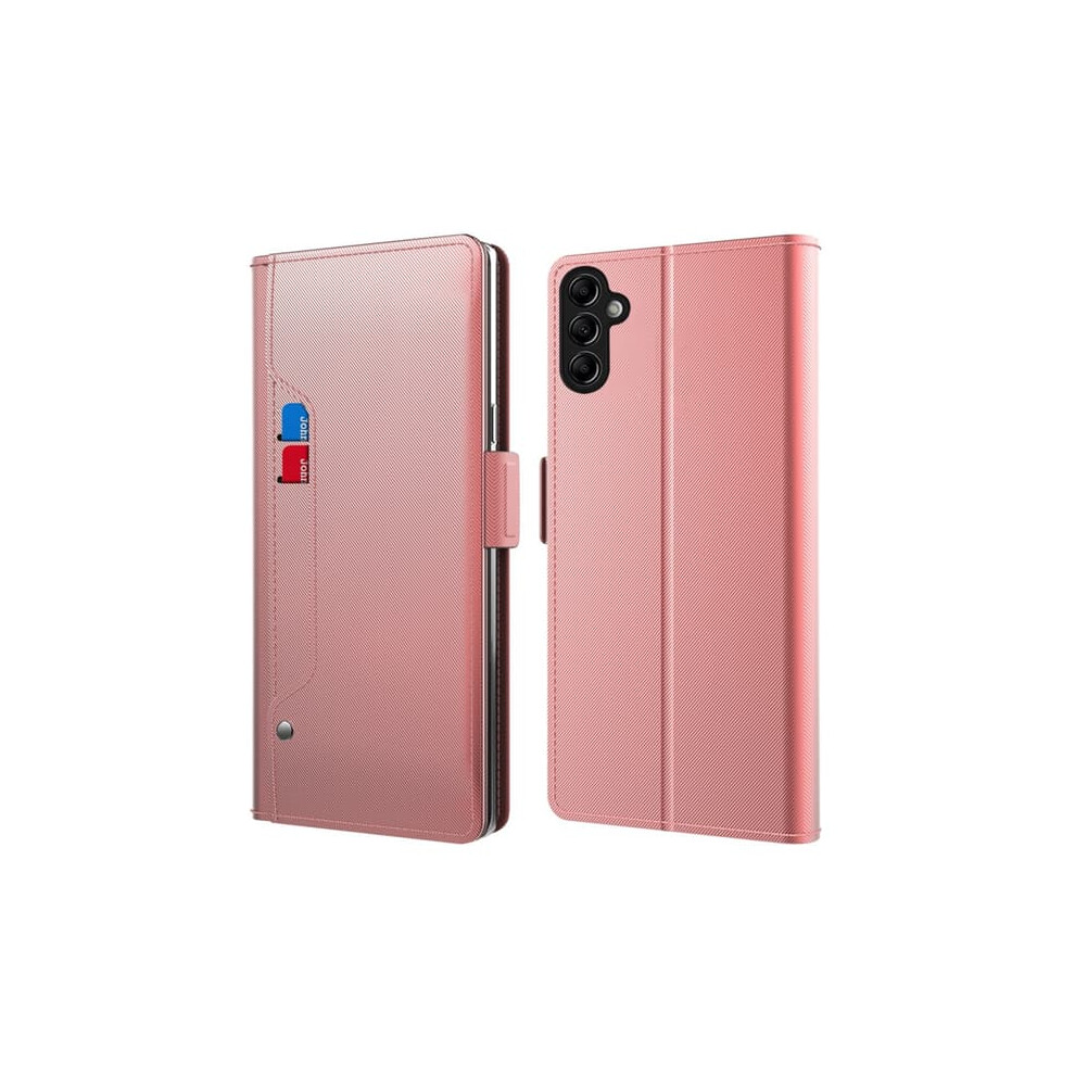 Skalo Samsung A14 4G/5G Card Holder Mirror Wallet Rose Gold 962125212242