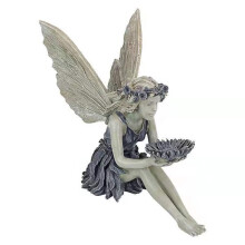 Garden Decoration Fairy Statue Sitting Elf