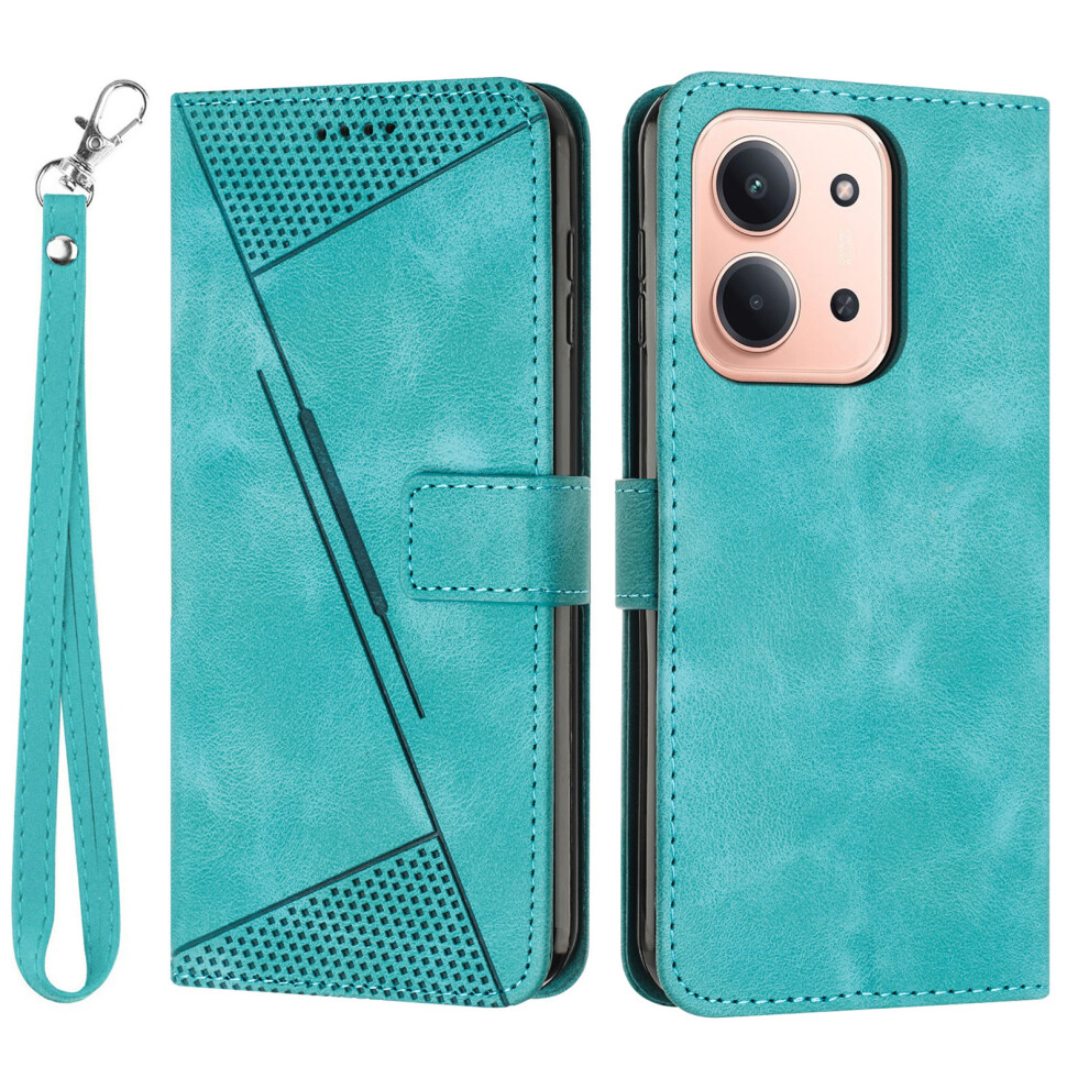 (Green) For Xiaomi Redmi 15C 4G (Global) (171Mm) / Poco C85 4G (171Mm) Case Handbag Imprinted Triangle Leather Phone Cover Green 6914292417528