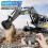 (Extra-large, Single cell) Extra Large Alloy Excavator Electric Remote Control Digger Engineering Vehicle Model Toy for Boys Gift 3