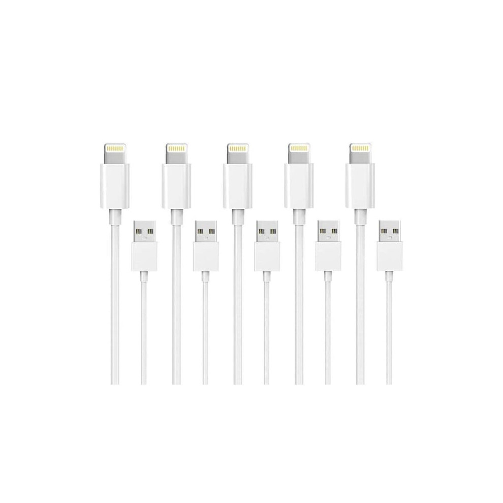 Lightning Charger For Iphone 13 To 5 Se 5-Pack White 962125218831