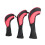 Apooke golf club head covers for woods 3-pack 4
