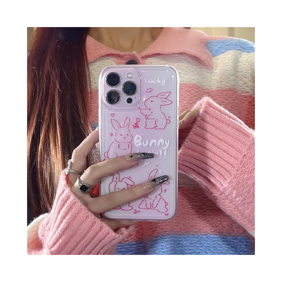 Rabbit Phone Case For Iphone 14/13/12/11 Pro Max, Clear 971050001371