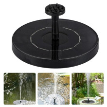 Solar fountain pump black