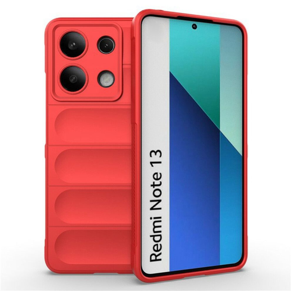 (Red) Amorus For Xiaomi Mi Note 13 4G Case Shockproof Soft Tpu Rugged Phone Back Cover Red 6914291201340