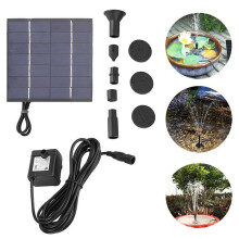 Solar submersible water pump with 14W panel