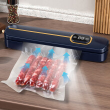 Ofertas relámpago de la envasadora al vacío automática Kiplyki: modo para alimentos húmedos y secos con 10 bolsas selladas para cocción al