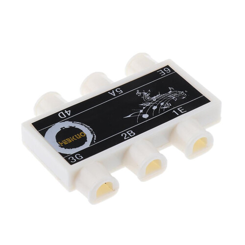 Guitar pitch pipe tuner 6-tone plastic 4.5 x 5.2 cm 1