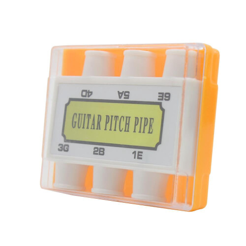 Guitar pitch pipe tuner 6-tone plastic 4.5 x 5.2 cm 2