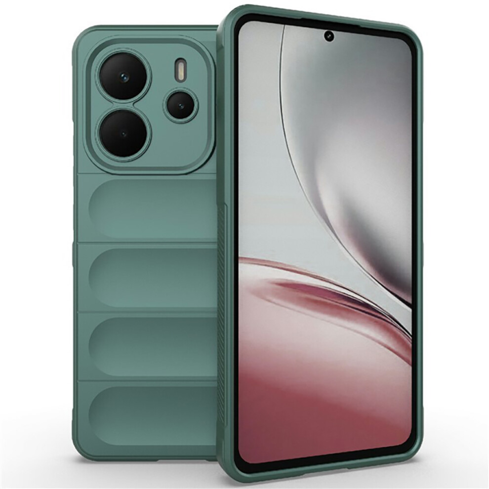 (Green) Amorus For Xiaomi Redmi Note 14 4G (164.84Mm) Case Shockproof Soft Tpu Rugged Phone Back Cover Green 6914293125378