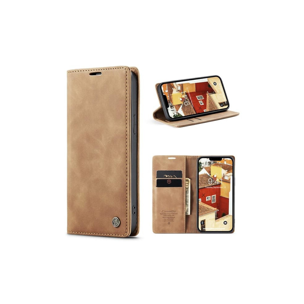 Caseme Iphone 15 Wallet Case Brown 962125215359