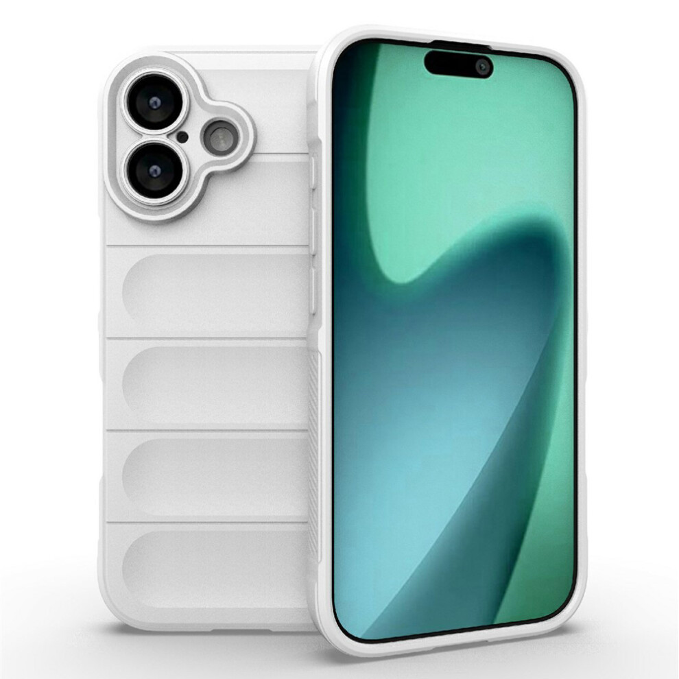 (White) Amorus For Iphone 17 Case Shockproof Soft Tpu Rugged Phone Back Cover White 6914291287641