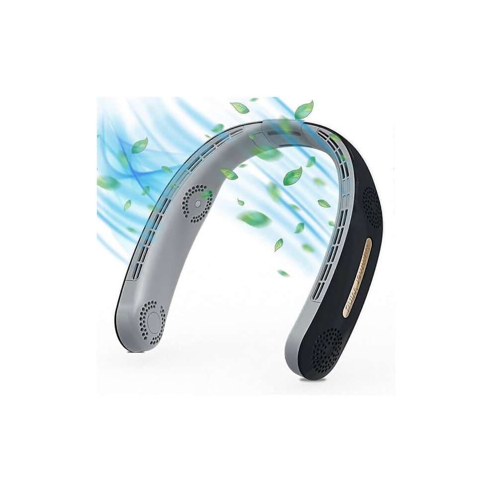 Neck Fan Portable Bladeless 6000Mah 4-Turbine 3-Speed 962125215656