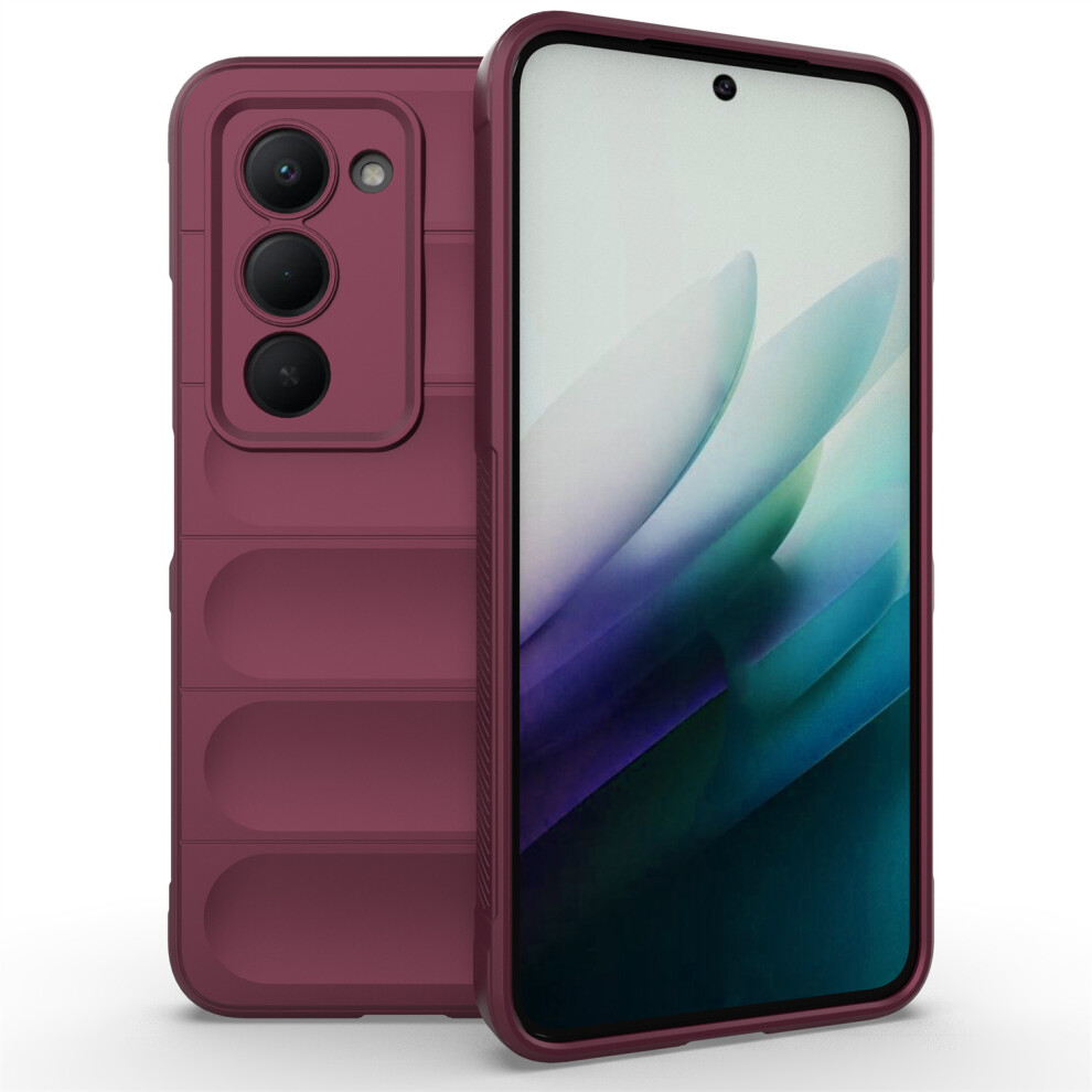 (Wine ) Amorus For Xiaomi Mi 15 4G (Eu) (171Mm) Case Shockproof Soft Tpu Rugged Phone Back Cover Red 6914293957559