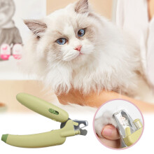 Banaanvormige nagelknipper voor huisdieren met lichtgevoelige slijper, een onmisbaar item voor elk huisdier.