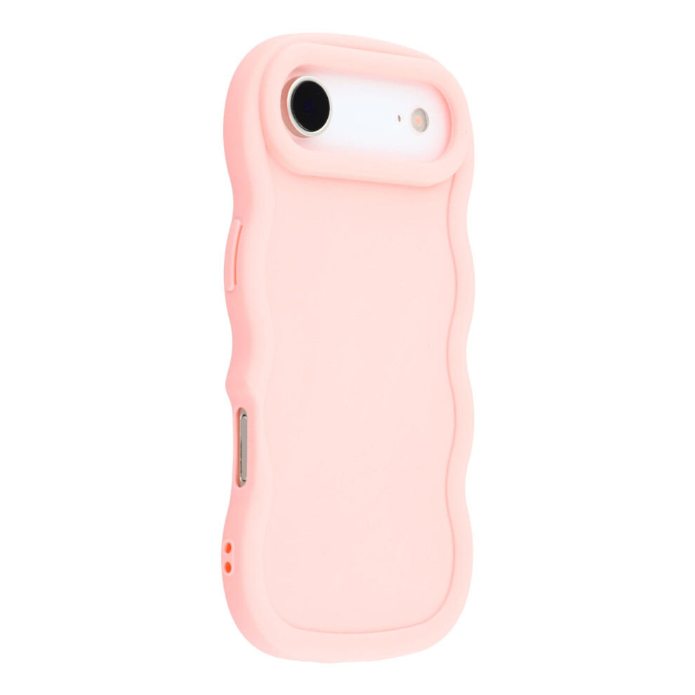 (Pink) For Iphone Air Case Tpu Protective Phone Cover Unique Curly Wave Frame Pink 6914294901803