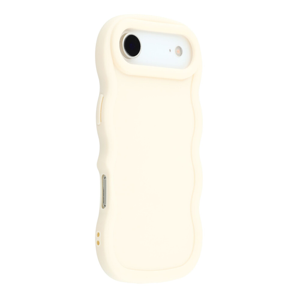 (White) For Iphone Air Case Tpu Protective Phone Cover Unique Curly Wave Frame White 6914299774167