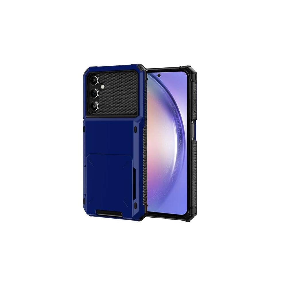 Skalo Samsung A54 5G Armor Case With Card Holder Blue 962125209693