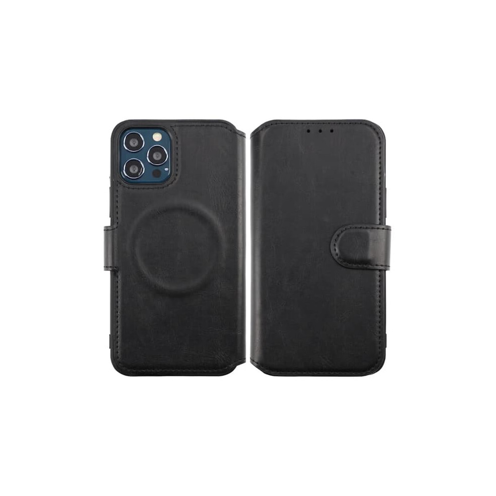 Iphone 12/12 Pro Wallet Case With Extra Card Slot Black 962125212969