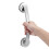 Bath Safety Handle with Suction Cup Silver 1 Pack 7