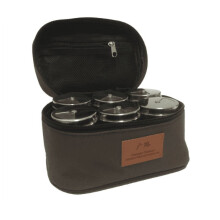 Kruidenpotjesset met opbergtas, 6 stuks
