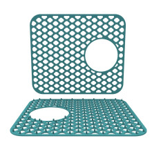 Tapis de protection pour évier de cuisine en silicone Miayilima, antidérapant et résistant à la chaleur, tapis pliable à grille pour fond