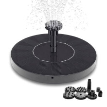 Solar Fountain Black 16 cm