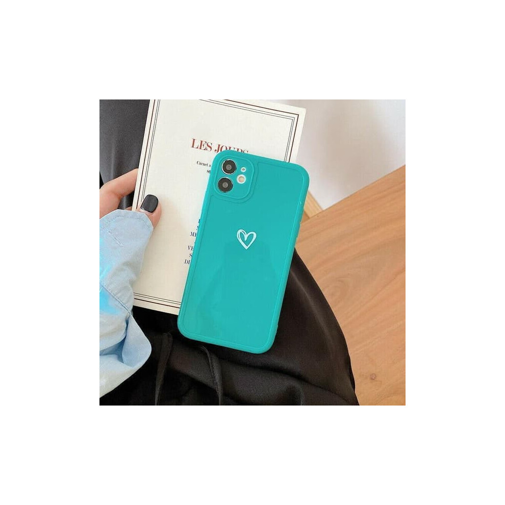 Iphone 12 Pro Max Case Heart Design Green 962125215977