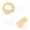 Faucet Panel Cover Oval Bathroom Escutcheon Plate 2 Pack 3