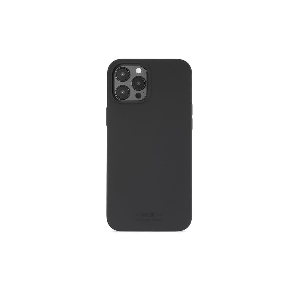 Silicone Mobile Case For Iphone 12 Pro Max - Black 962125215465