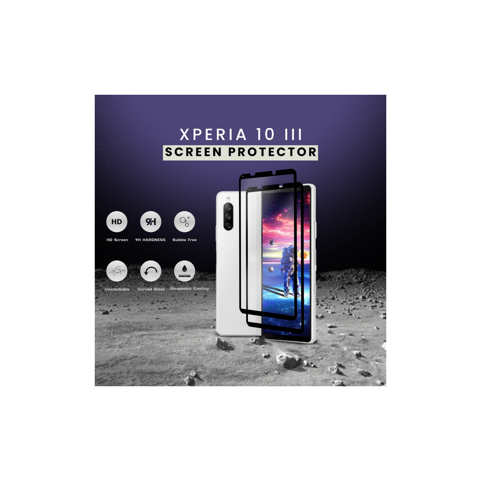 Tempered Glass For Sony Xperia 10 Iii 9H 2 Pack 962125215557