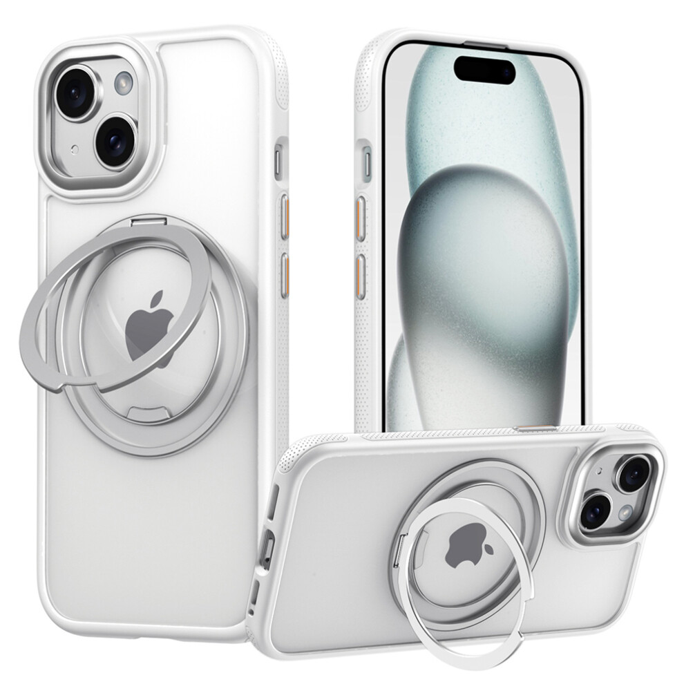 (White) For Iphone 14 Case Compatible With Magsafe Kickstand Tpu Pc Phone Back Cover White 6914295238731