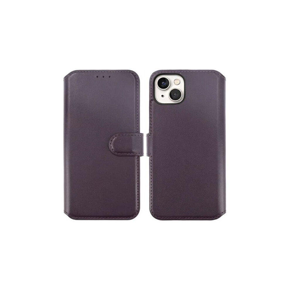 Iphone 15 Wallet Case Leather Purple 962125217261