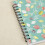 Spiral Notepad Journal A6 Ruled 80 Sheets Flower Design 3