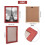 Wood Picture Frame Rectangle Indian Red 1pc 284x235mm 2