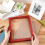 Wood Picture Frame Rectangle Indian Red 1pc 284x235mm 3