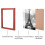 Wood Picture Frame Rectangle Indian Red 1pc 284x235mm 5
