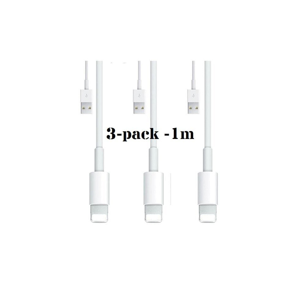 Lightning Charging Cable For Iphone 3-Pack White 962125218169
