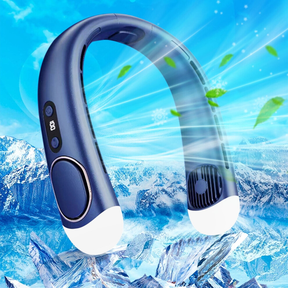 Oyigu Portable Neck Fan Small Leafless Quiet Cooling Fan 975221898081