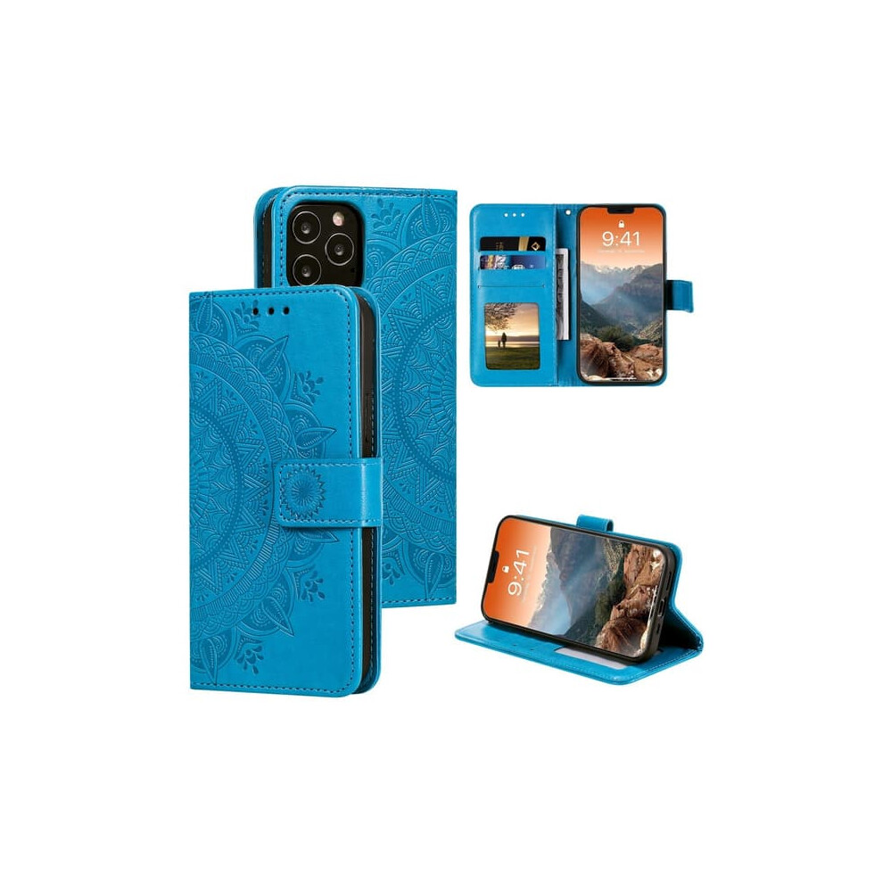 Iphone 12/12 Pro Mandala Case Blue 962125218145