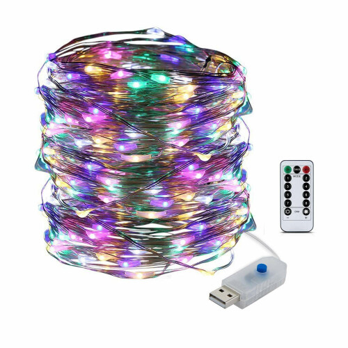 5-20M50/100/200LED Χάλκινο Σύρμα για Πάρτι USB Twinkle LED με Φωτάκια Νεράιδας Τηλεχειριστήριο 2