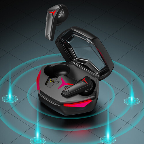 Ασύρματα ακουστικά Bluetooth Txmfgh True Wireless 5.3 με φωτισμό RGB, HIFI χαμηλής καθυστέρησης,