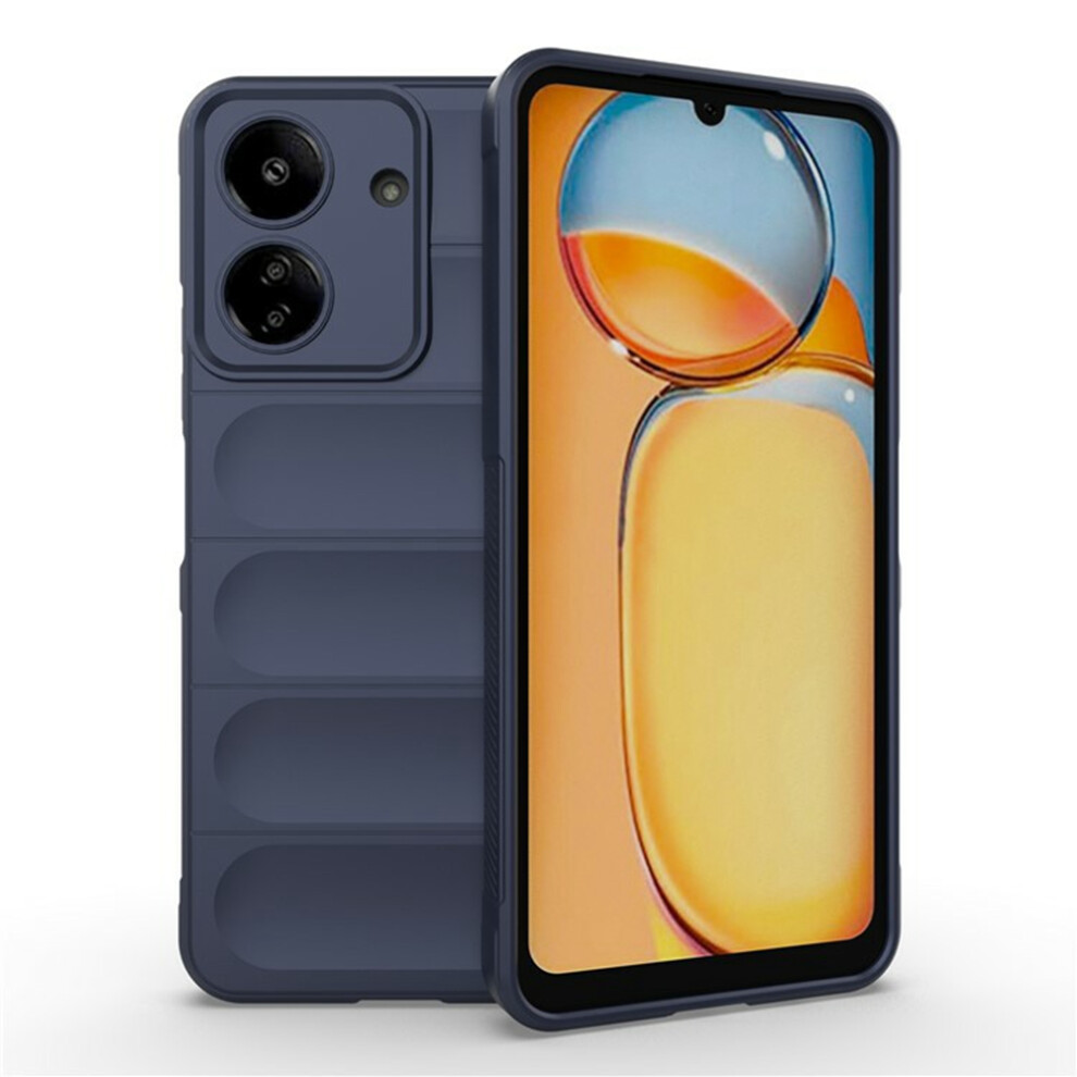 (Dark ) Amorus For Xiaomi Redmi 13C 4G Case Shockproof Soft Tpu Rugged Phone Back Cover Blue 6914295712286