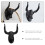 Decorative Hat and Towel Hook for Door or Wall 2