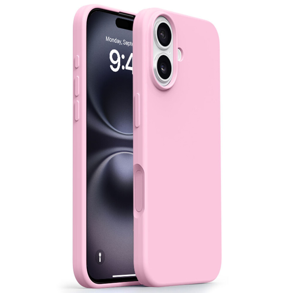 (Sakura ) For Iphone 17 Case Compatible With Magsafe Ultra Thin Liquid Silicone + Pc Phone Cover Pink 6914294390225